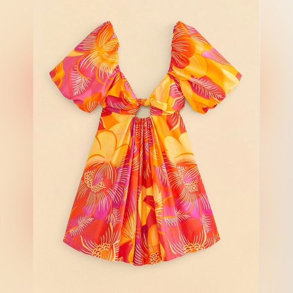 NWT FARM Rio Summer Garden Ombre Mini Dress - Picture 9 of 9